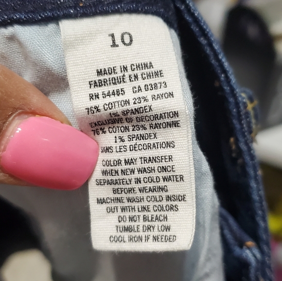 American Eagle Blue Raw Hem Bermuda Shorts - Picture 2 of 8